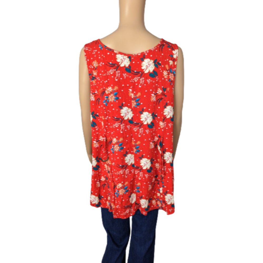 Torrid Fit And Flare Stretch Challis Button-Front… - image 6